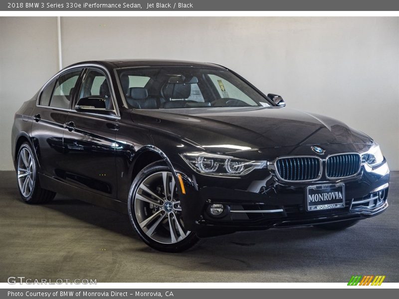 Jet Black / Black 2018 BMW 3 Series 330e iPerformance Sedan