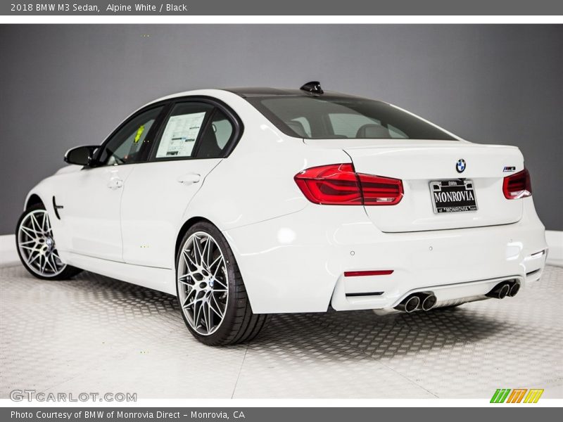 Alpine White / Black 2018 BMW M3 Sedan