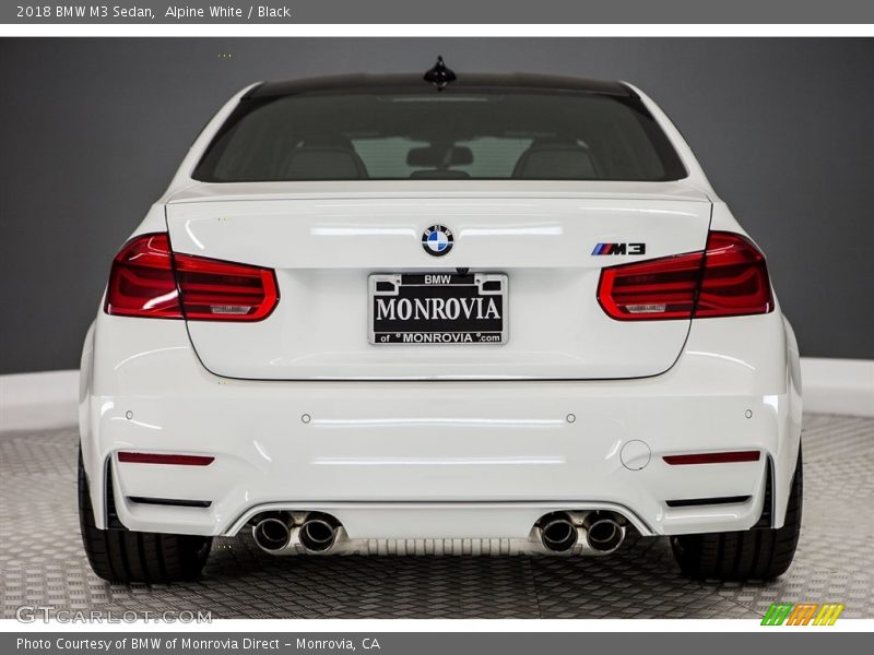 Alpine White / Black 2018 BMW M3 Sedan