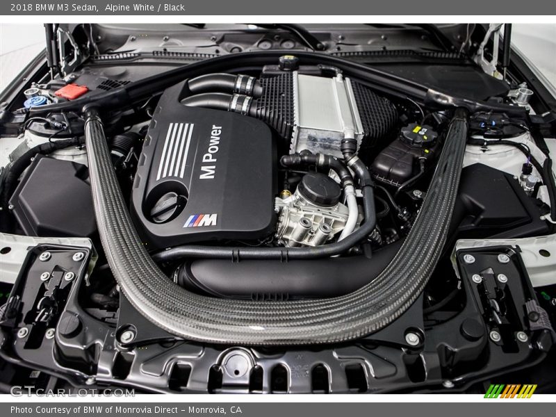Alpine White / Black 2018 BMW M3 Sedan