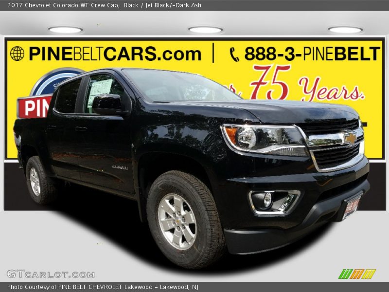 Black / Jet Black/­Dark Ash 2017 Chevrolet Colorado WT Crew Cab