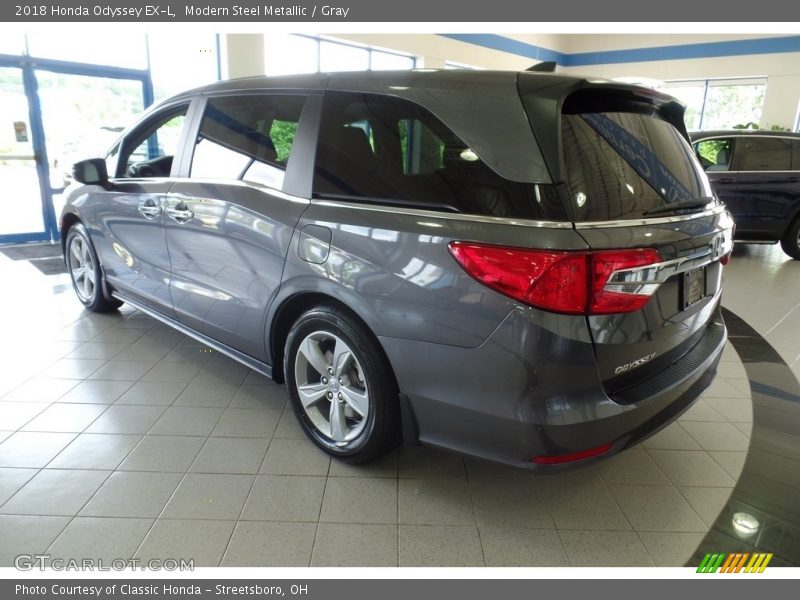 Modern Steel Metallic / Gray 2018 Honda Odyssey EX-L