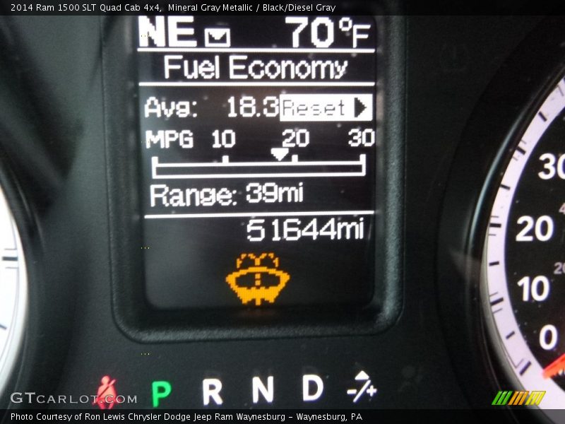 Mineral Gray Metallic / Black/Diesel Gray 2014 Ram 1500 SLT Quad Cab 4x4