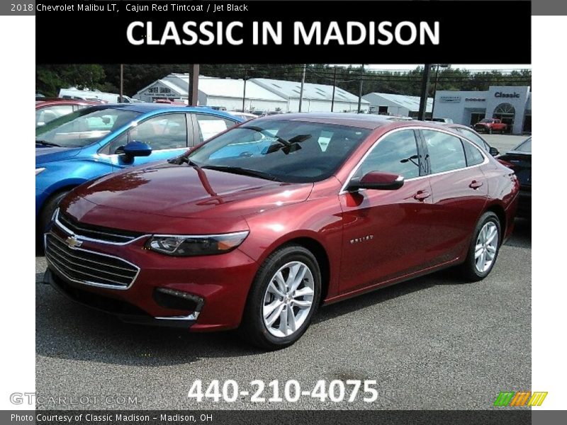 Cajun Red Tintcoat / Jet Black 2018 Chevrolet Malibu LT