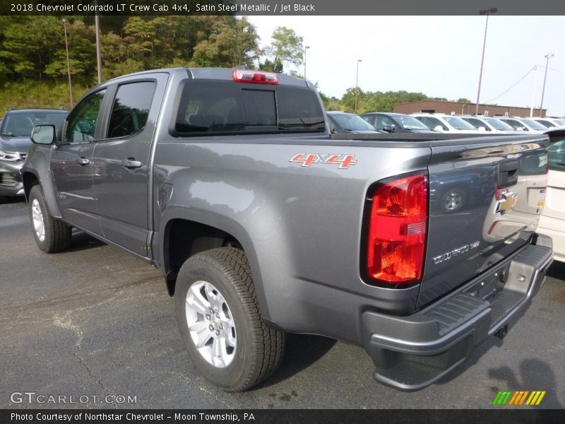 Satin Steel Metallic / Jet Black 2018 Chevrolet Colorado LT Crew Cab 4x4
