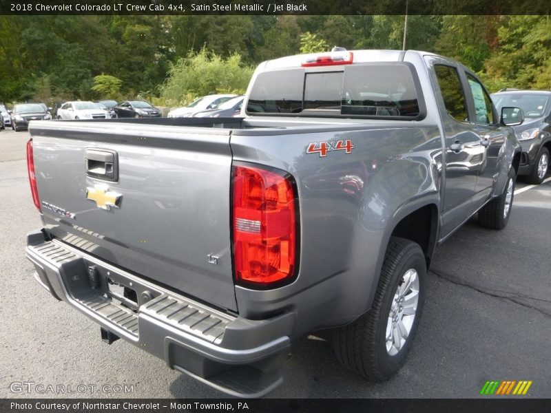 Satin Steel Metallic / Jet Black 2018 Chevrolet Colorado LT Crew Cab 4x4