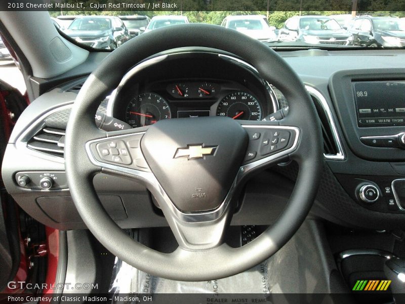 Cajun Red Tintcoat / Jet Black 2018 Chevrolet Malibu LT