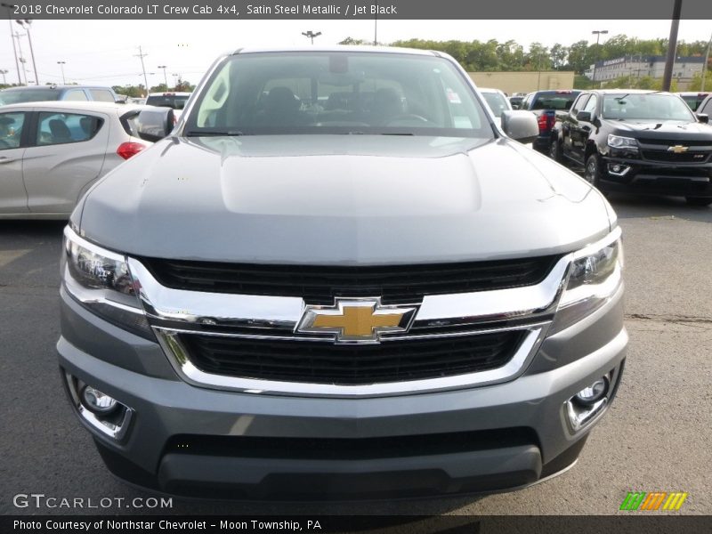 Satin Steel Metallic / Jet Black 2018 Chevrolet Colorado LT Crew Cab 4x4