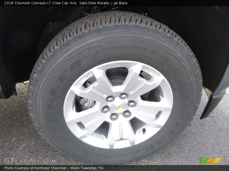 Satin Steel Metallic / Jet Black 2018 Chevrolet Colorado LT Crew Cab 4x4