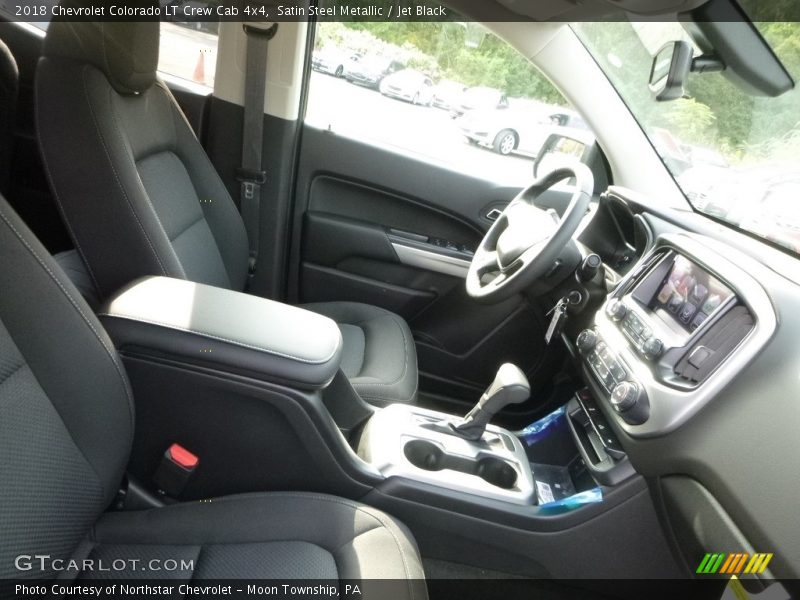 Satin Steel Metallic / Jet Black 2018 Chevrolet Colorado LT Crew Cab 4x4