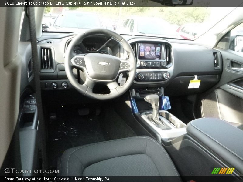Satin Steel Metallic / Jet Black 2018 Chevrolet Colorado LT Crew Cab 4x4