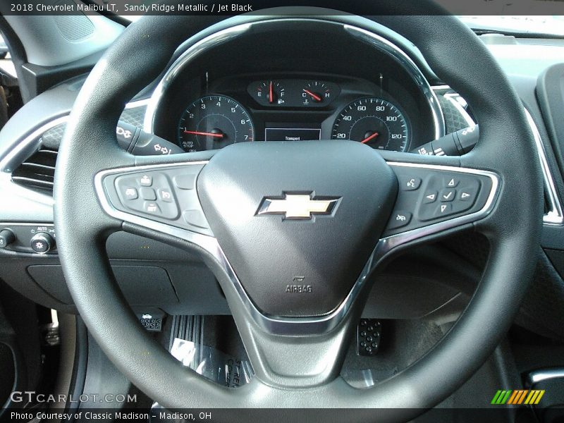 Sandy Ridge Metallic / Jet Black 2018 Chevrolet Malibu LT