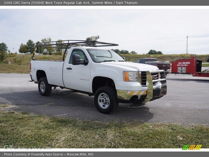 Summit White / Dark Titanium 2009 GMC Sierra 2500HD Work Truck Regular Cab 4x4