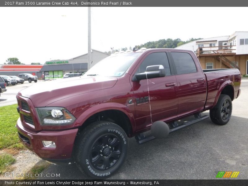 Delmonico Red Pearl / Black 2017 Ram 3500 Laramie Crew Cab 4x4