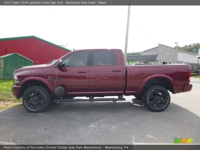 Delmonico Red Pearl / Black 2017 Ram 3500 Laramie Crew Cab 4x4