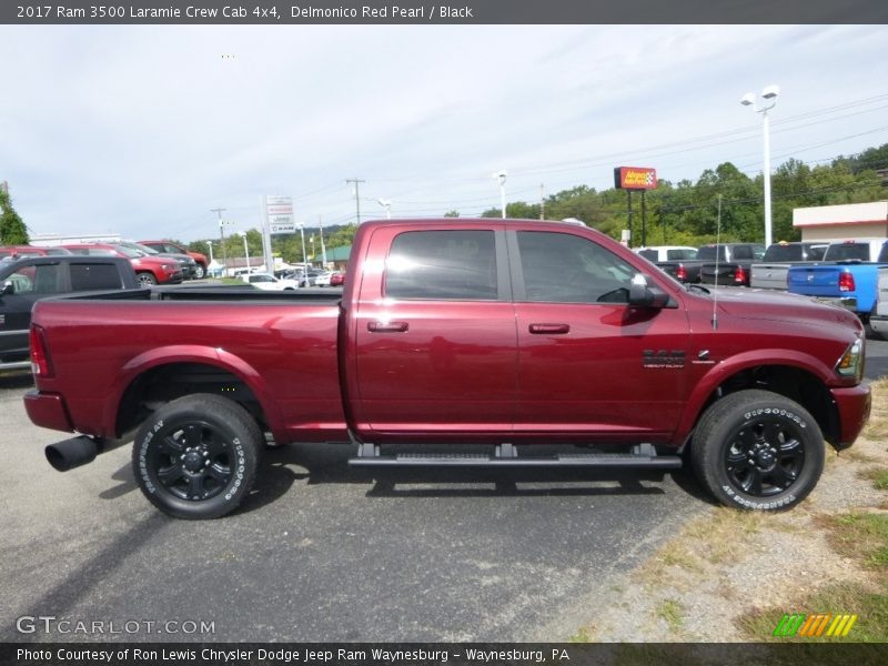 Delmonico Red Pearl / Black 2017 Ram 3500 Laramie Crew Cab 4x4