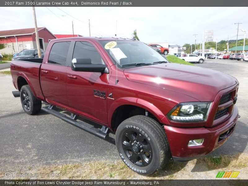 Delmonico Red Pearl / Black 2017 Ram 3500 Laramie Crew Cab 4x4