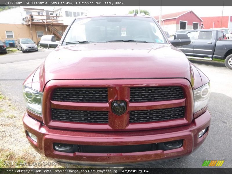 Delmonico Red Pearl / Black 2017 Ram 3500 Laramie Crew Cab 4x4