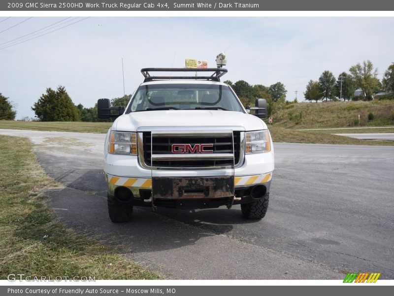 Summit White / Dark Titanium 2009 GMC Sierra 2500HD Work Truck Regular Cab 4x4