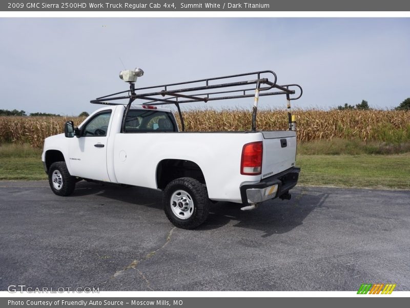Summit White / Dark Titanium 2009 GMC Sierra 2500HD Work Truck Regular Cab 4x4