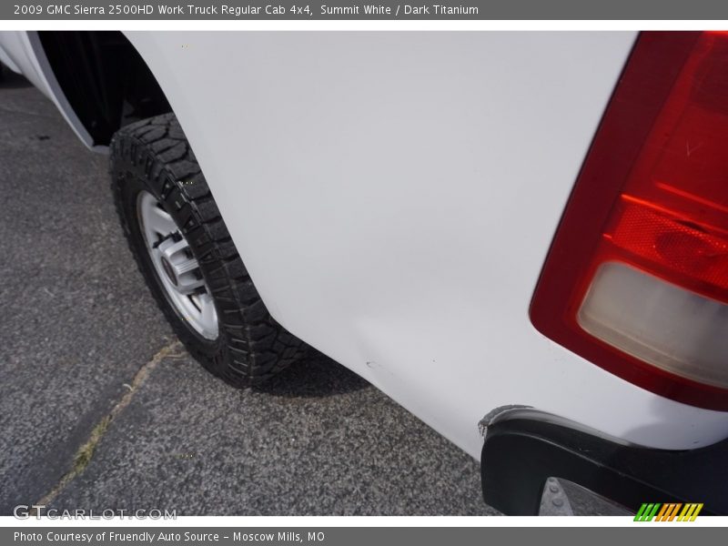 Summit White / Dark Titanium 2009 GMC Sierra 2500HD Work Truck Regular Cab 4x4