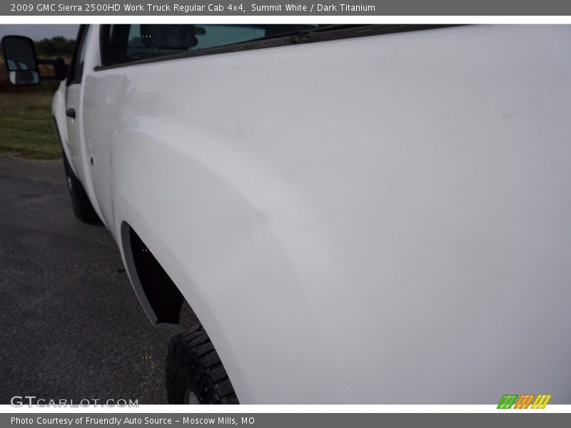 Summit White / Dark Titanium 2009 GMC Sierra 2500HD Work Truck Regular Cab 4x4