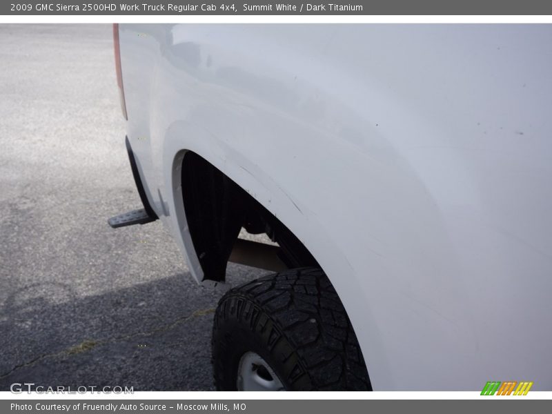Summit White / Dark Titanium 2009 GMC Sierra 2500HD Work Truck Regular Cab 4x4