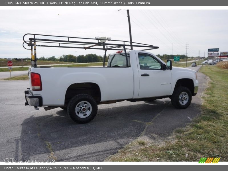 Summit White / Dark Titanium 2009 GMC Sierra 2500HD Work Truck Regular Cab 4x4