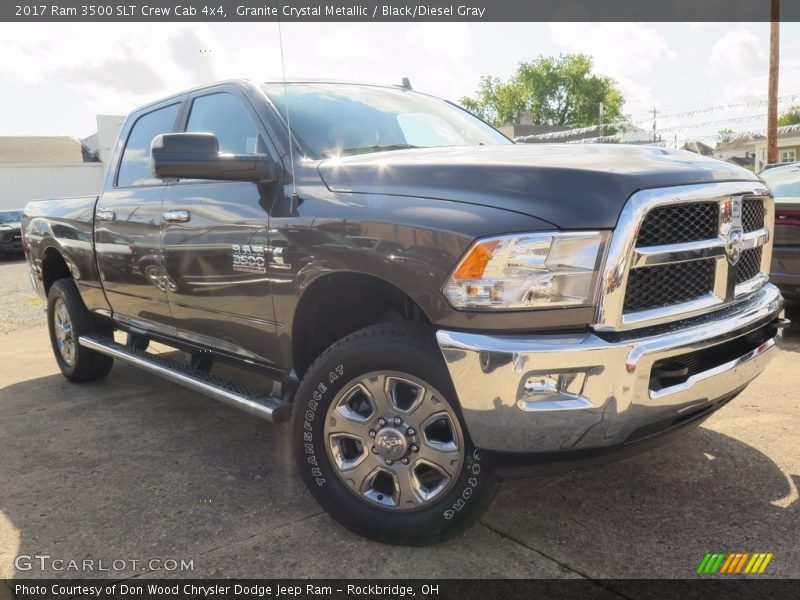 Granite Crystal Metallic / Black/Diesel Gray 2017 Ram 3500 SLT Crew Cab 4x4