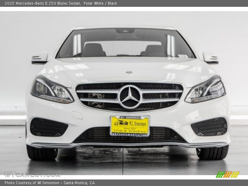 Polar White / Black 2015 Mercedes-Benz E 250 Blutec Sedan