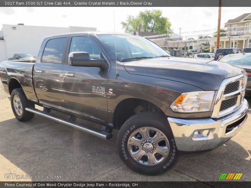 Granite Crystal Metallic / Black/Diesel Gray 2017 Ram 3500 SLT Crew Cab 4x4
