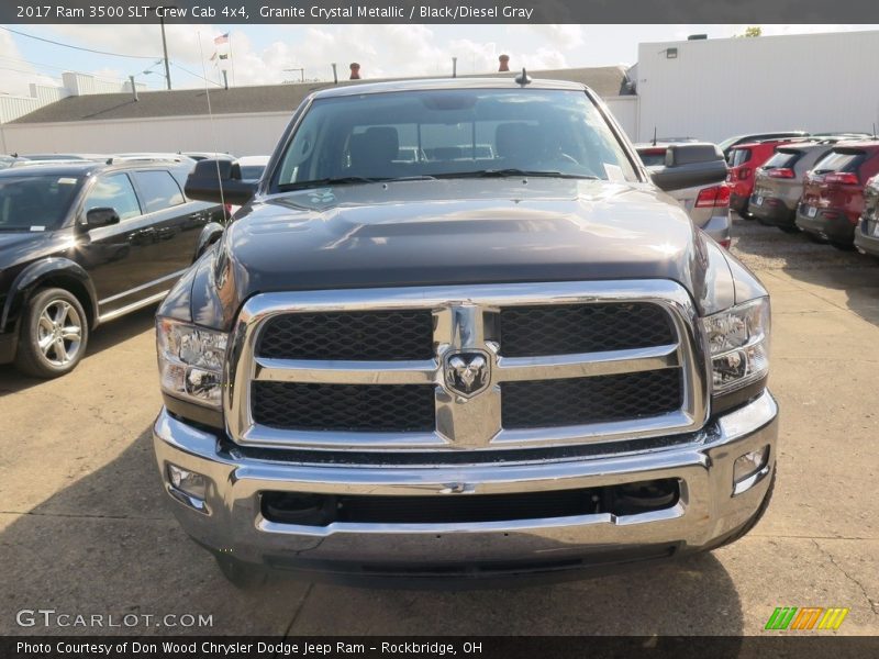 Granite Crystal Metallic / Black/Diesel Gray 2017 Ram 3500 SLT Crew Cab 4x4