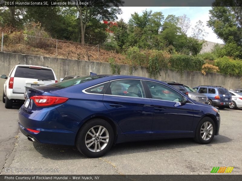 Lakeside Blue / Beige 2016 Hyundai Sonata SE