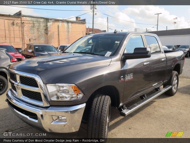 Granite Crystal Metallic / Black/Diesel Gray 2017 Ram 3500 SLT Crew Cab 4x4