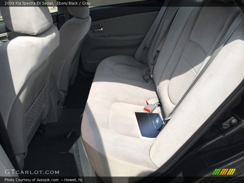 Ebony Black / Gray 2009 Kia Spectra EX Sedan