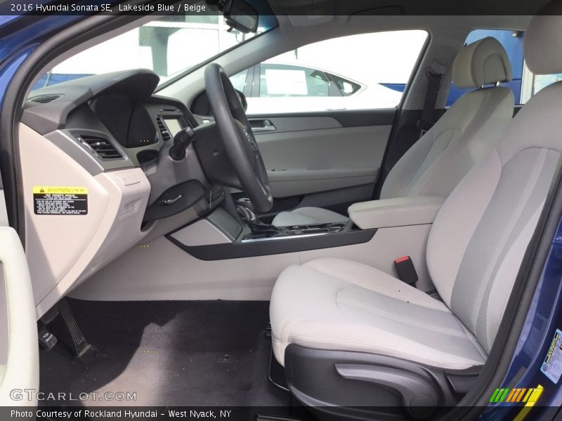 Lakeside Blue / Beige 2016 Hyundai Sonata SE