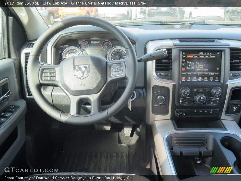 Granite Crystal Metallic / Black/Diesel Gray 2017 Ram 3500 SLT Crew Cab 4x4