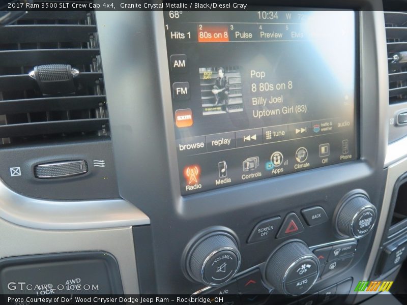 Granite Crystal Metallic / Black/Diesel Gray 2017 Ram 3500 SLT Crew Cab 4x4