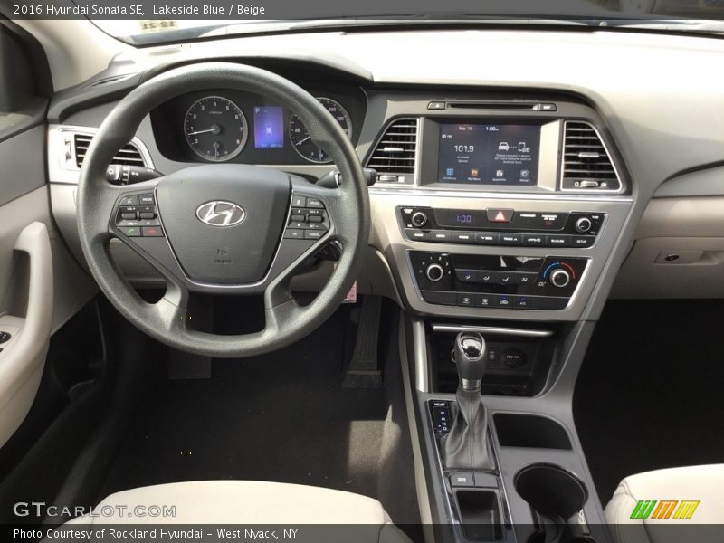Lakeside Blue / Beige 2016 Hyundai Sonata SE