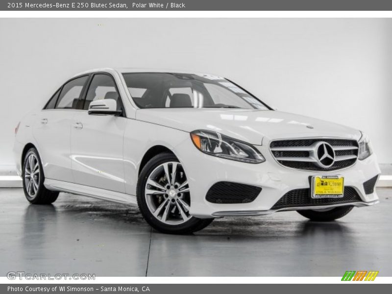 Polar White / Black 2015 Mercedes-Benz E 250 Blutec Sedan