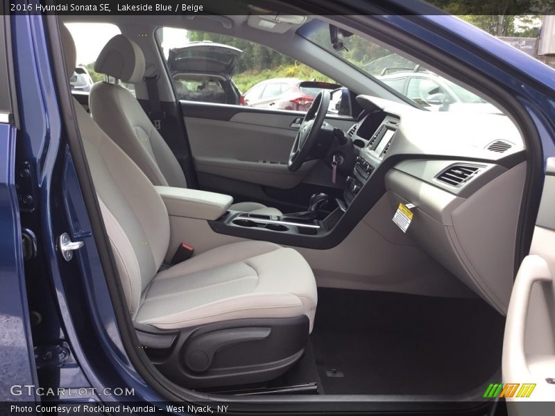 Lakeside Blue / Beige 2016 Hyundai Sonata SE