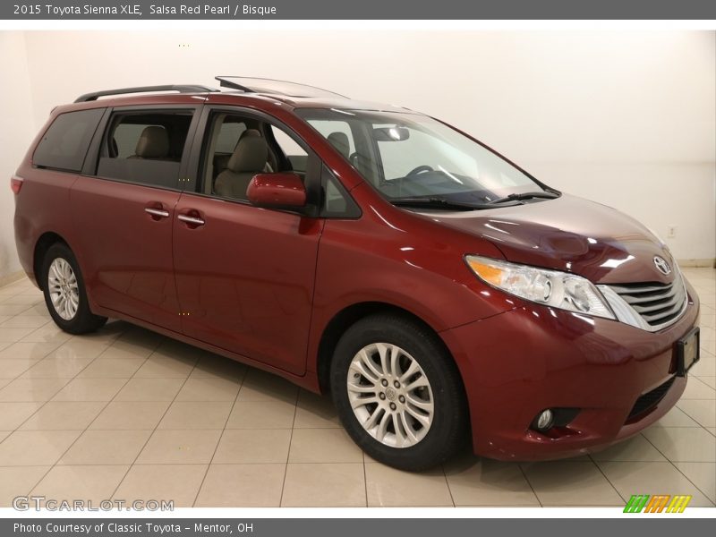 Salsa Red Pearl / Bisque 2015 Toyota Sienna XLE