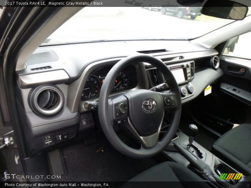 Magnetic Gray Metallic / Black 2017 Toyota RAV4 LE