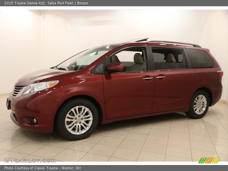 Salsa Red Pearl / Bisque 2015 Toyota Sienna XLE