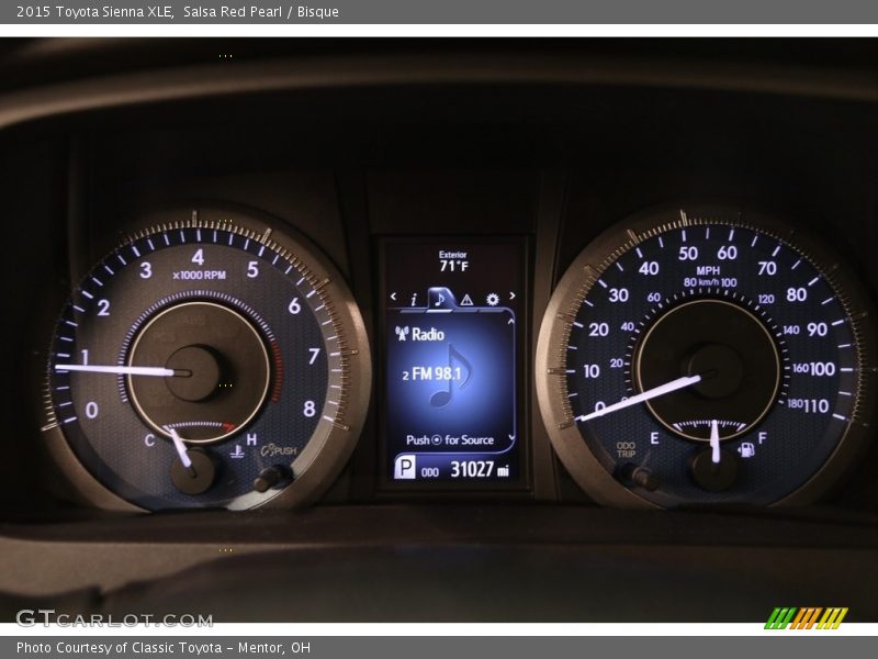 Salsa Red Pearl / Bisque 2015 Toyota Sienna XLE
