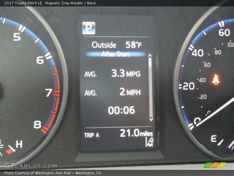 Magnetic Gray Metallic / Black 2017 Toyota RAV4 LE