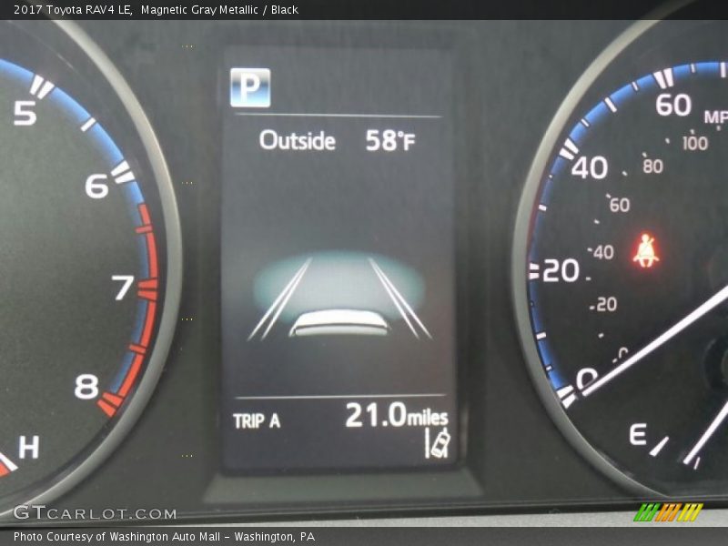 Magnetic Gray Metallic / Black 2017 Toyota RAV4 LE