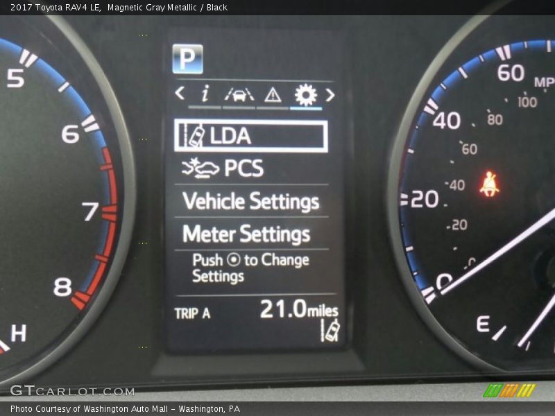 Magnetic Gray Metallic / Black 2017 Toyota RAV4 LE