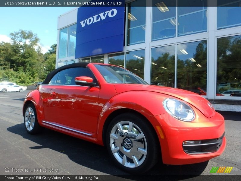 Habanero Orange Metallic / Black 2016 Volkswagen Beetle 1.8T S
