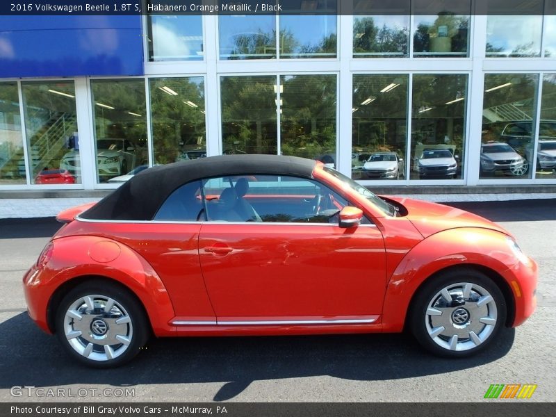 Habanero Orange Metallic / Black 2016 Volkswagen Beetle 1.8T S